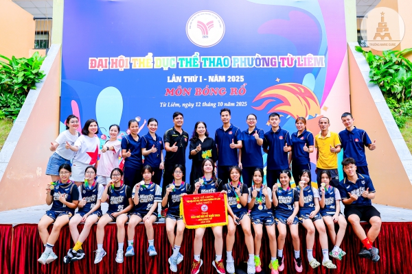 THCS-MĐ | ĐỘI NỮ GIÀNH NGÔI Á QUÂN GIẢI BÓNG RỔ HỌC SINH PHƯỜNG TỪ LIÊM
